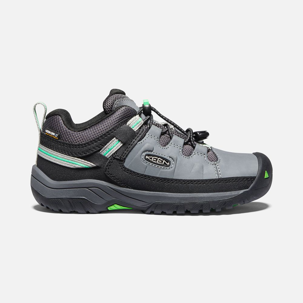 Keen Outdoor Ayakkabı Çocuk Gri/Yeşil - Targhee Waterproof - Türkiye BLOQ96032